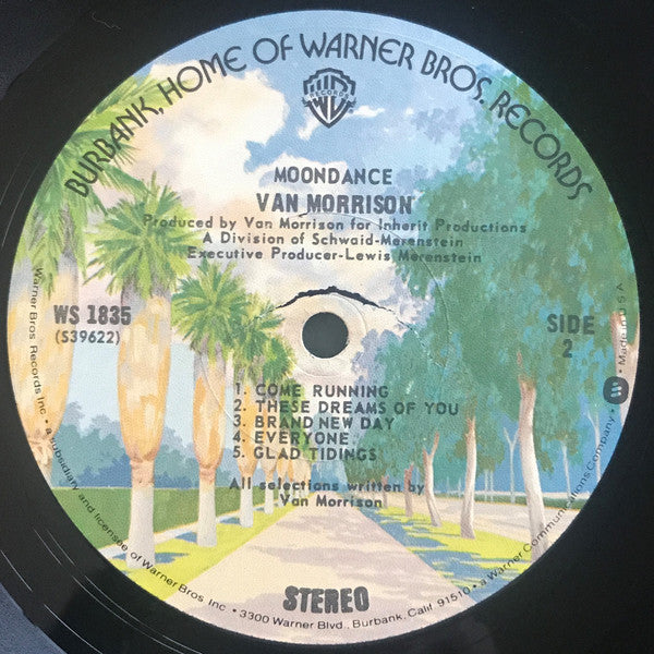 Van Morrison : Moondance (LP, Album, RE, Gat)