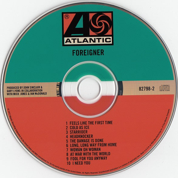 Foreigner : Foreigner (CD, Album, RE, RM, SRC)