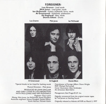 Foreigner : Foreigner (CD, Album, RE, RM, SRC)