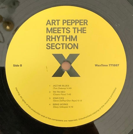 Art Pepper : Art Pepper Meets The Rhythm Section (LP, Album, Ltd, RE, RM, 180)