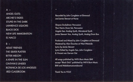 Xiu Xiu : Angel Guts: Red Classroom (Cass, Album, C46)
