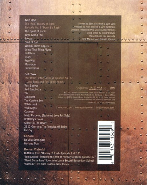 Rush : Time Machine 2011: Live In Cleveland (Blu-ray, Multichannel, Dig)