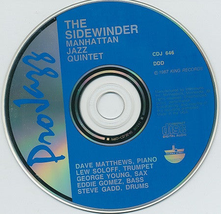 Manhattan Jazz Quintet : The Sidewinder (CD, Album)
