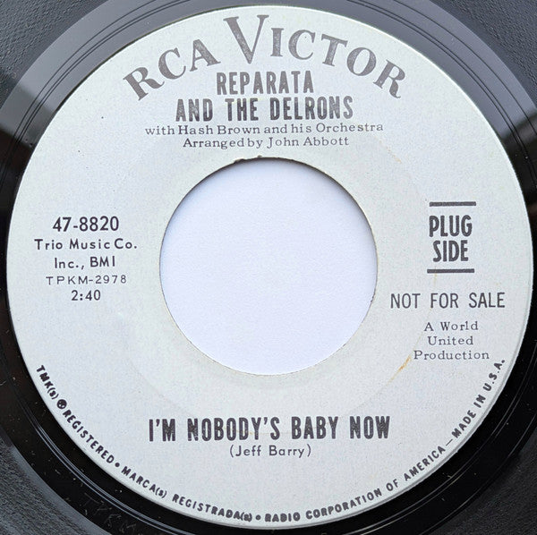 Reparata And The Delrons : I'm Nobody's Baby Now (7", Promo)