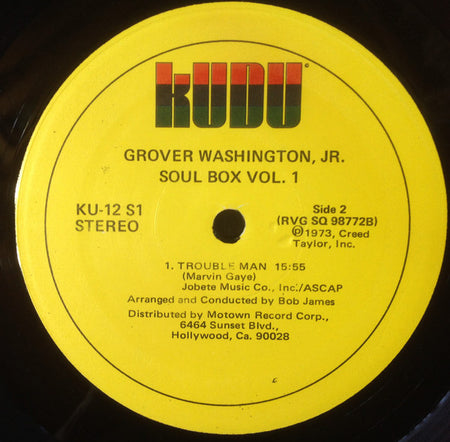 Grover Washington, Jr. : Soul Box Vol.1 (LP, Album, RP, Mon)
