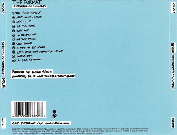 The Format (2) : Interventions + Lullabies (CD, Album)