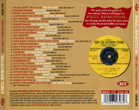 Various : The Early Productions (CD, Comp, Mono)