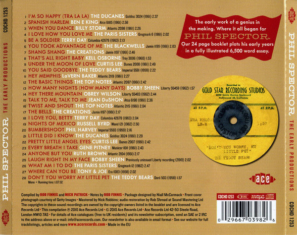 Various : The Early Productions (CD, Comp, Mono)