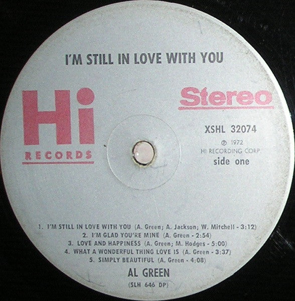 Al Green : I'm Still In Love With You (LP, Album, DP )