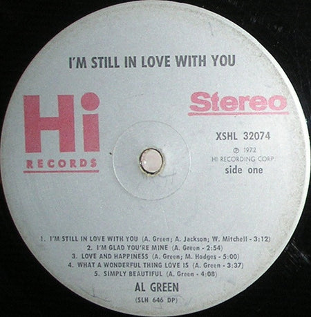 Al Green : I'm Still In Love With You (LP, Album, DP )