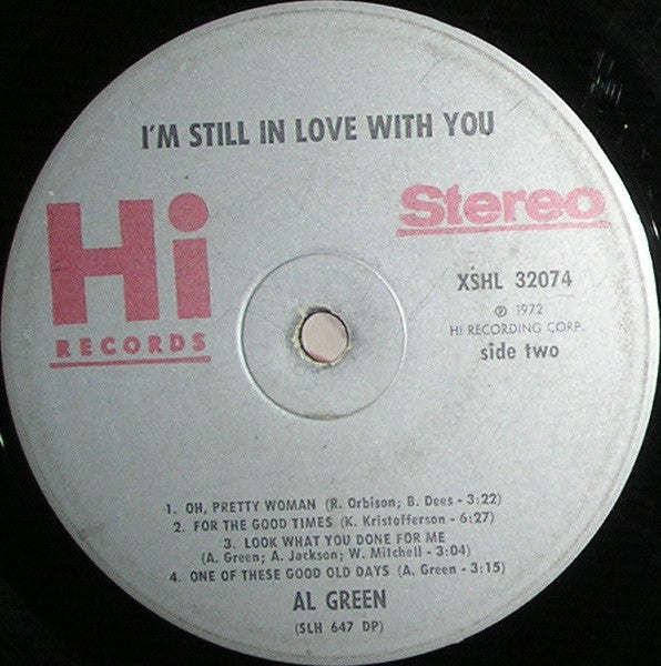 Al Green : I'm Still In Love With You (LP, Album, DP )