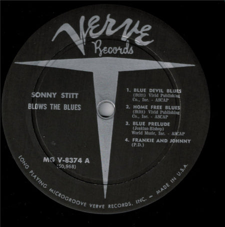 Sonny Stitt : Blows The Blues (LP, Album, Mono)
