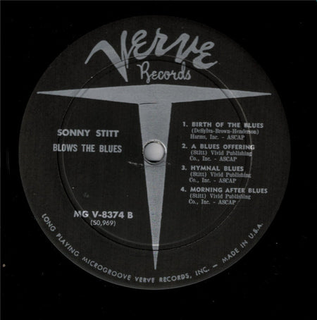 Sonny Stitt : Blows The Blues (LP, Album, Mono)