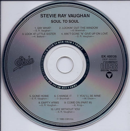 Stevie Ray Vaughan And Double Trouble* : Soul To Soul (CD, Album, RE, RP, Pit)