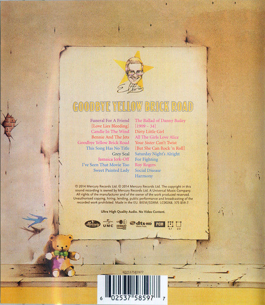 Elton John : Goodbye Yellow Brick Road (Blu-ray, Blu-ray-A, Album, RE, RM, Multichannel)