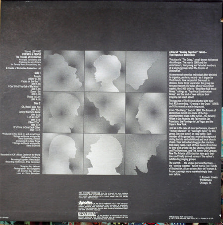 The Friends Of Distinction : Friends & People (LP, Album, Dyn)