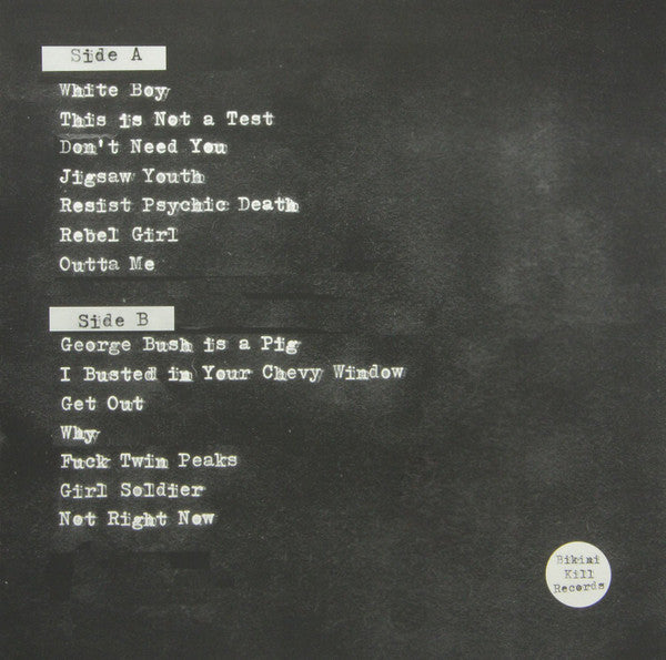 Bikini Kill : Yeah Yeah Yeah Yeah (LP, RE, RM)