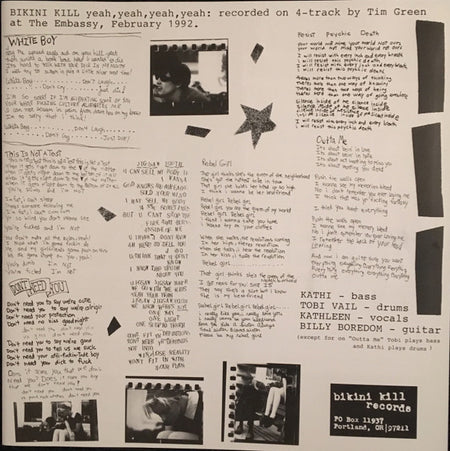 Bikini Kill : Yeah Yeah Yeah Yeah (LP, RE, RM)