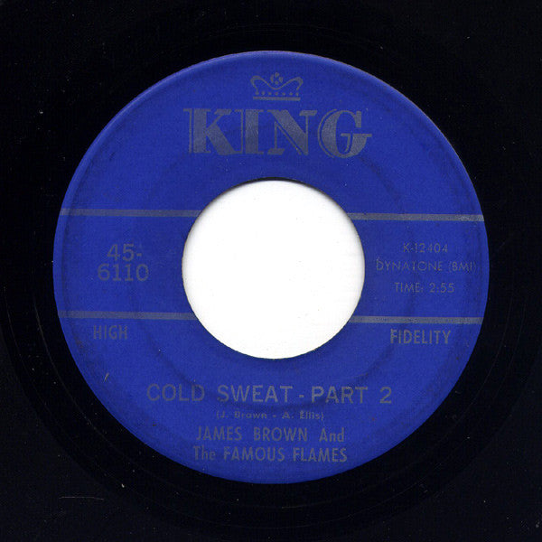 James Brown & The Famous Flames : Cold Sweat (7", Single, Blu)