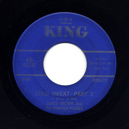 James Brown & The Famous Flames : Cold Sweat (7", Single, Blu)