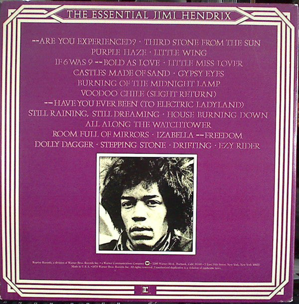 Jimi Hendrix : The Essential Jimi Hendrix (2xLP, Comp, RP, Win)