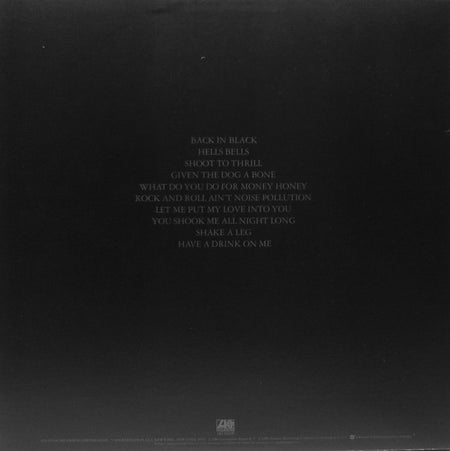 AC/DC : Back In Black (LP, Album, Spe)