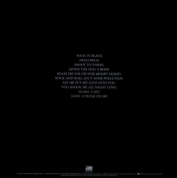 AC/DC : Back In Black (LP, Album, Emb)