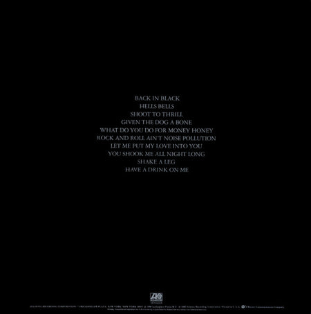 AC/DC : Back In Black (LP, Album, Emb)