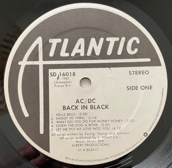 AC/DC : Back In Black (LP, Album, Emb)