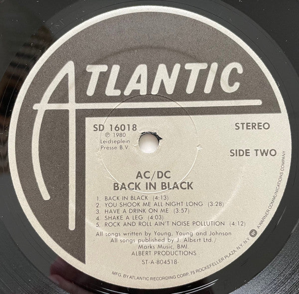 AC/DC : Back In Black (LP, Album, Emb)