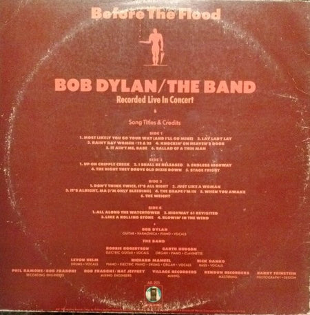 Bob Dylan / The Band : Before The Flood (2xLP, Album, Spe)