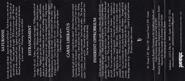 Anhedonist : Netherwards (Cass, Album, Ltd)