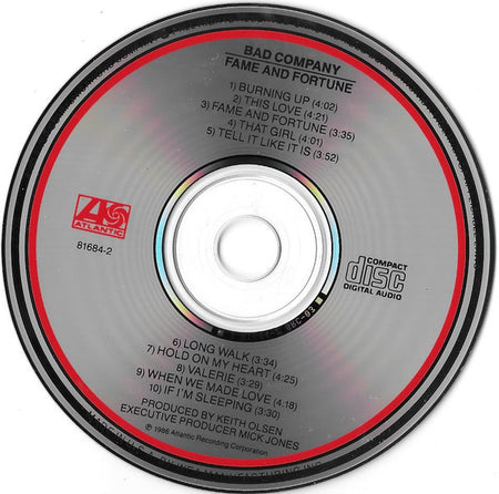 Bad Company (3) : Fame And Fortune (CD, Album)