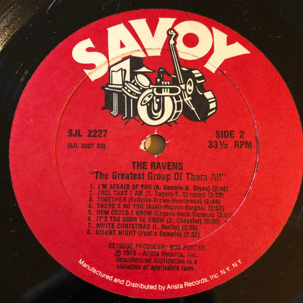 The Ravens (2) : The Greatest Group Of Them All (2xLP, Comp, RP)