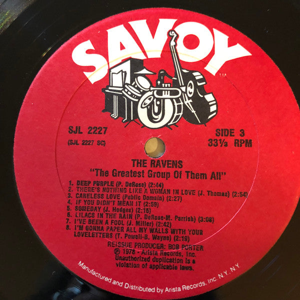 The Ravens (2) : The Greatest Group Of Them All (2xLP, Comp, RP)