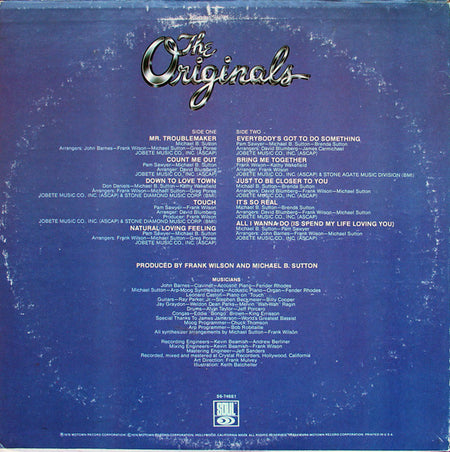 The Originals : Communique (LP, Album, Mon)