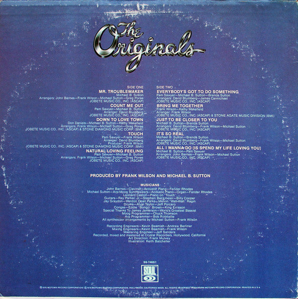 The Originals : Communique (LP, Album, Mon)
