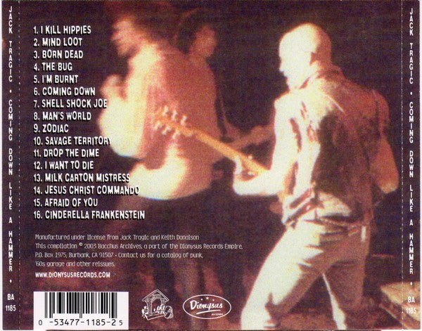 Jack Tragic and the Unfortunates : Coming Down Like A Hammer (CD, Comp)