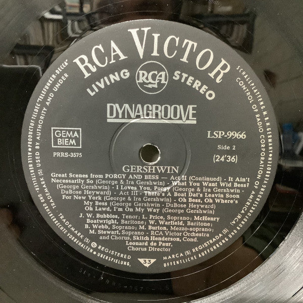 George Gershwin, Leontyne Price / William Warfield : Great Scenes From Porgy And Bess (LP, Album)