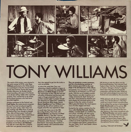 Anthony Williams : The Joy Of Flying (LP, Album, Promo)
