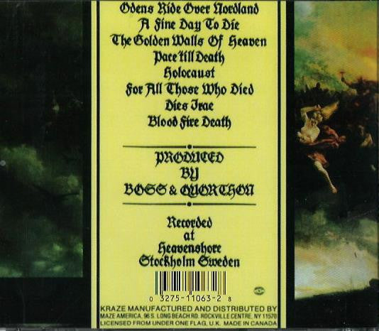 Bathory : Blood Fire Death (CD, Album, RE)