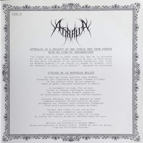Asubha / Attralia : Invectives (7", Ltd, W/Lbl)