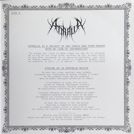 Asubha / Attralia : Invectives (7", Ltd, W/Lbl)