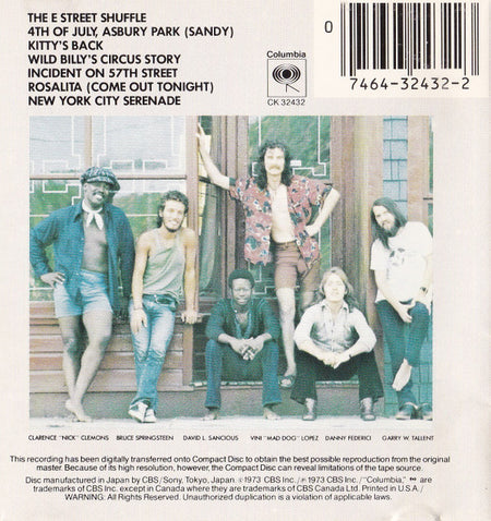 Bruce Springsteen : The Wild, The Innocent & The E Street Shuffle (CD, Album, RE, RP, Pit)