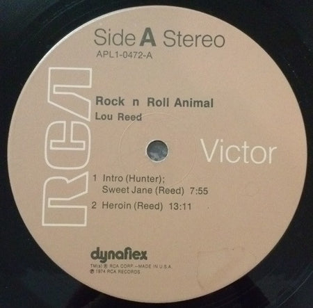 Lou Reed : Rock N Roll Animal (LP, Album, Tan)