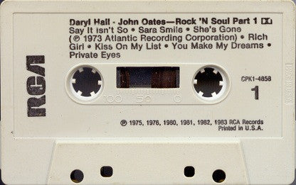 Daryl Hall & John Oates : Rock 'N Soul Part I (Cass, Comp)