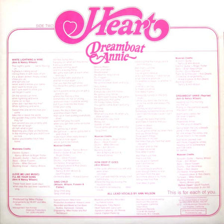 Heart : Dreamboat Annie (LP, Album, RE, Gat)