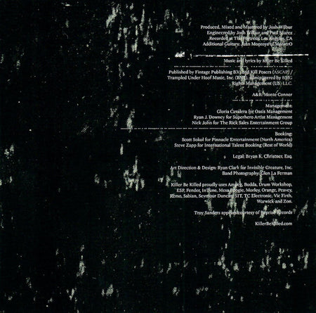 Killer Be Killed : Killer Be Killed (CD, Album, Dig)