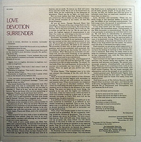 Carlos Santana & Mahavishnu John McLaughlin* : Love Devotion Surrender (LP, Album, Ter)