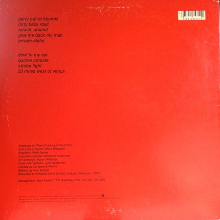 The B-52's : Wild  Planet (LP, Album, Win)